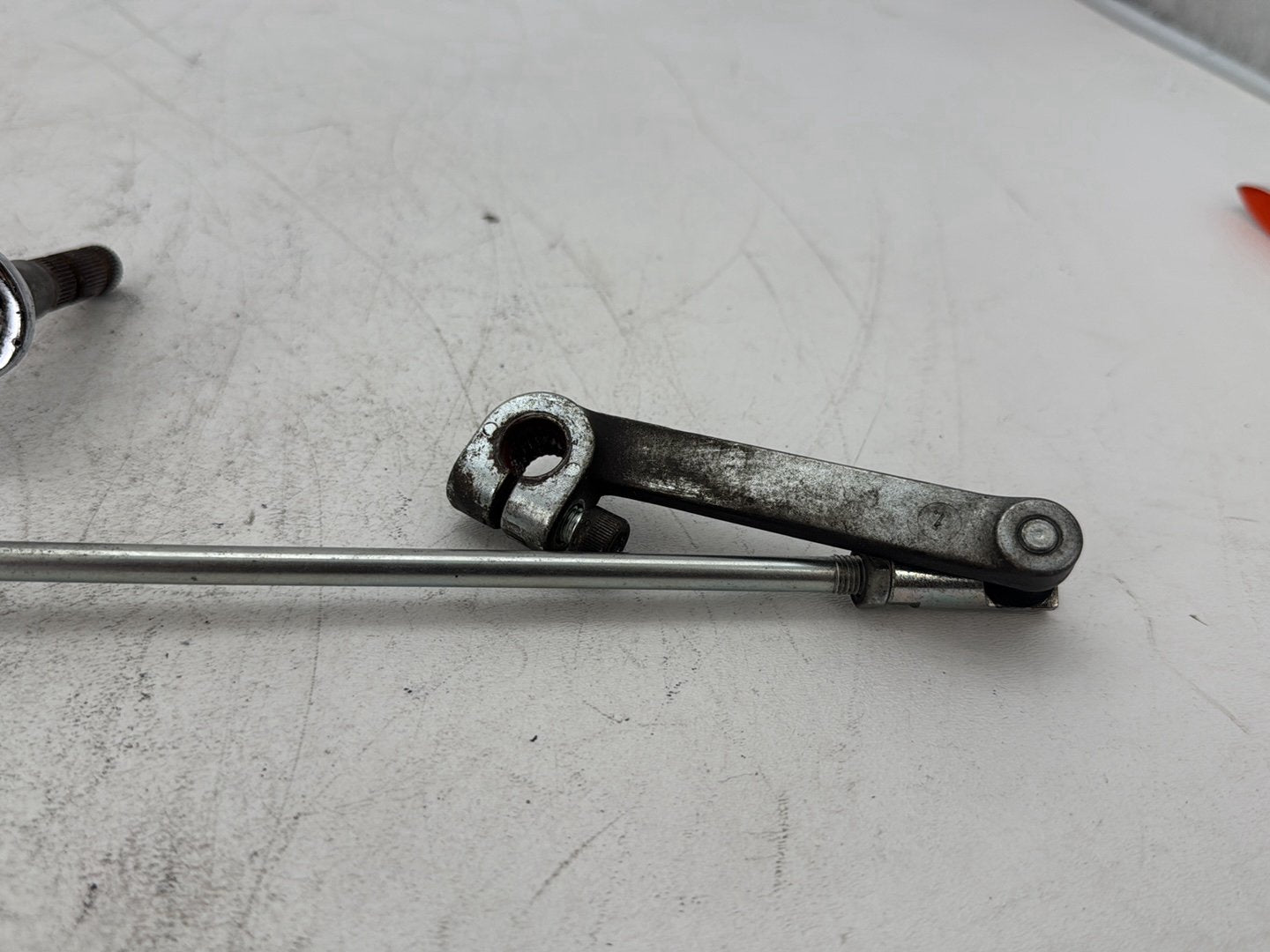 1997 Harley Softail Fat Boy FLSTF OEM Gear Shifter Lever Arm w/ Rod linkage