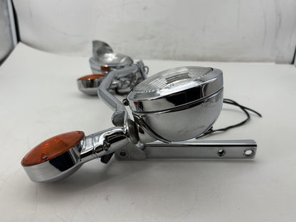 1991 Harley Heritage Softail Classic FLSTC OEM Front Turn Signal Indicators Aux Light Bar