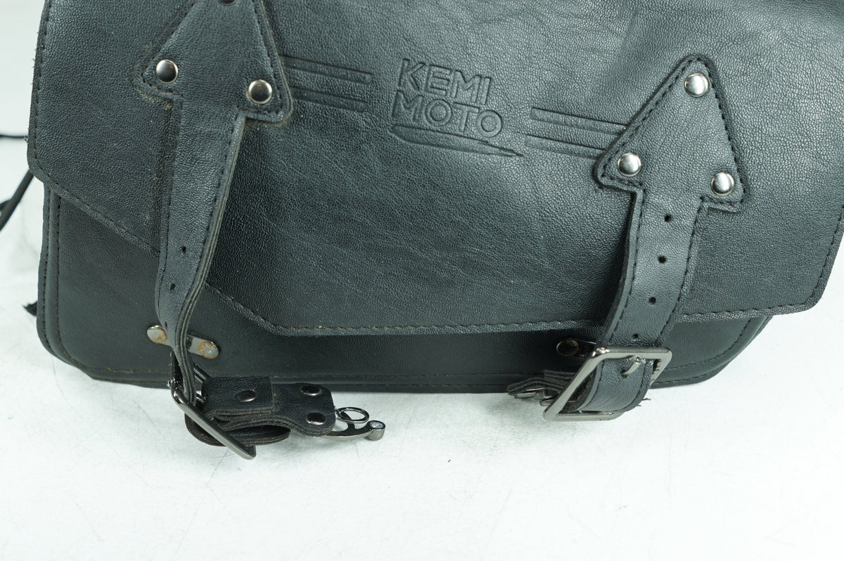 2007 - 2017 Harley-Davidson Dyna Street Bob Rear Left Right Saddlebags Luggage Leather KEMIMOTO