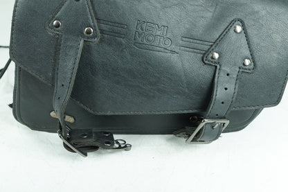 2007 - 2017 Harley-Davidson Dyna Street Bob Rear Left Right Saddlebags Luggage Leather KEMIMOTO