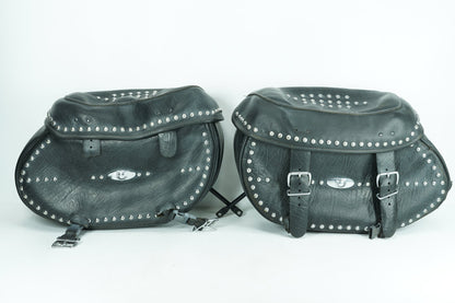2007 - 2012 Harley-Davidson Softail Heritage Classic Rear Left Right Saddlebags Luggage Leather  	90476-06A