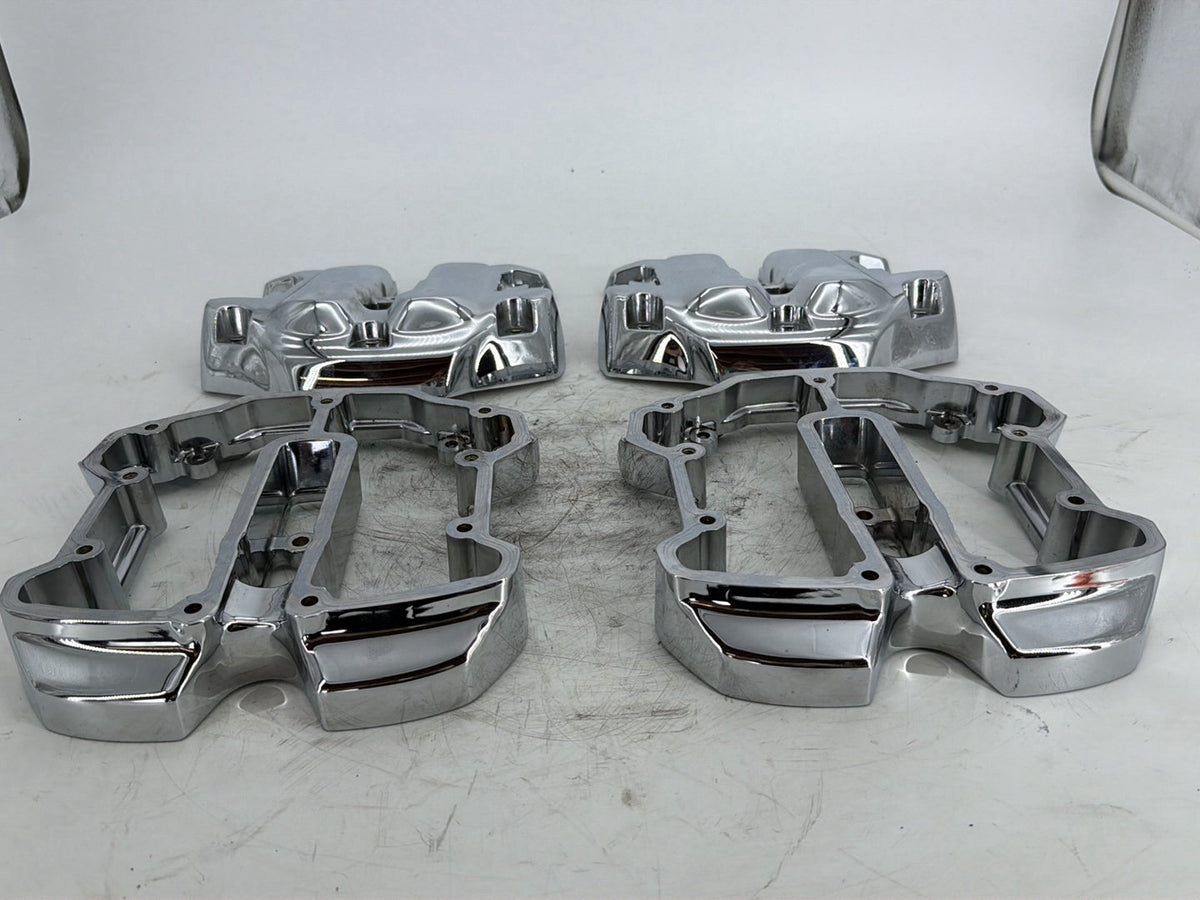2017 Harley Touring FLHXS Street Glide OEM Twin Camshaft Cam Cover Chrome
