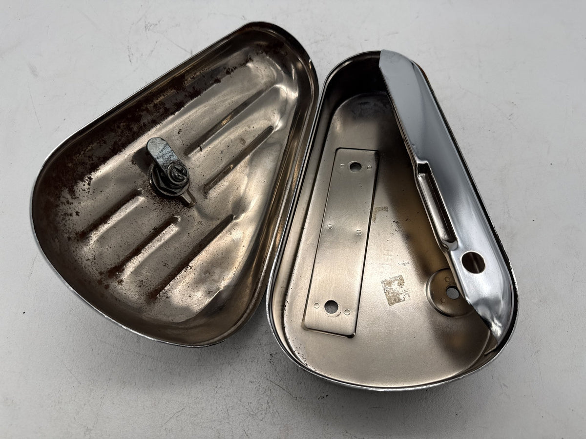 1997 Harley Heritage Softail Classic Front Left 1 Storage Box Tray Kidney NOKey