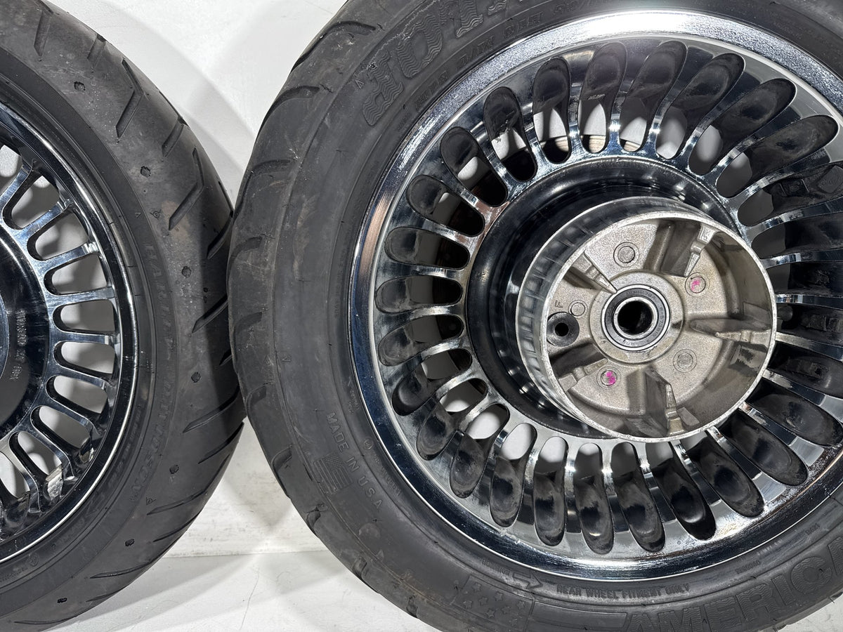 2012 Harley Electra Glide Touring Ultra OEM Front & Rear Wheel Rim Tire 16" 17"