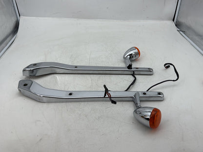 2005 Harley Dyna FXDWG Wide Glide OEM Rear Left Right Fender Struts Bracket & Turn Signal