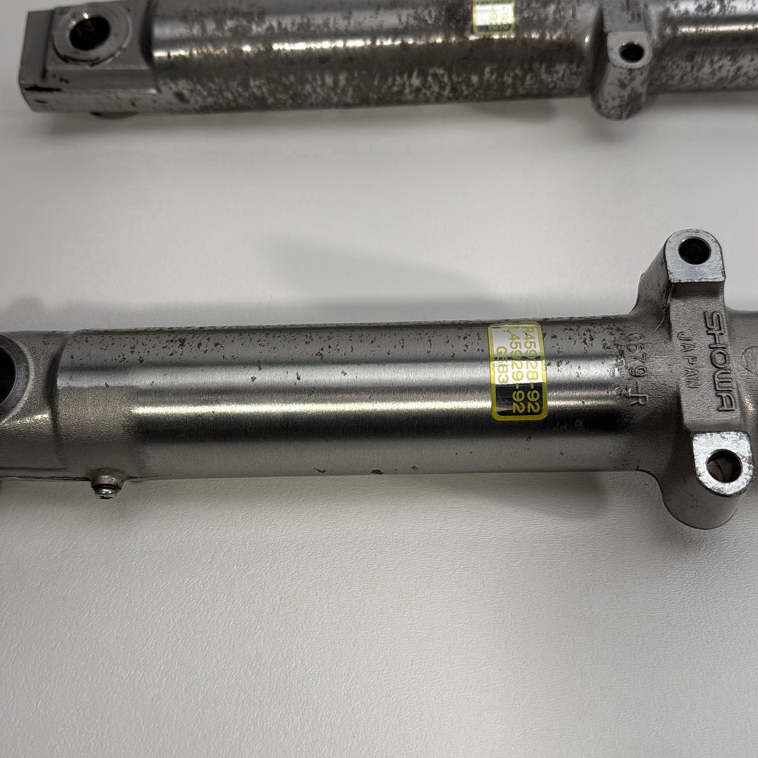 1986 - 2003 Harley-Davidson Sportster Hugger 883 Front Triple Tree Set & LH RH Fork Legs Sliders  	45563-87