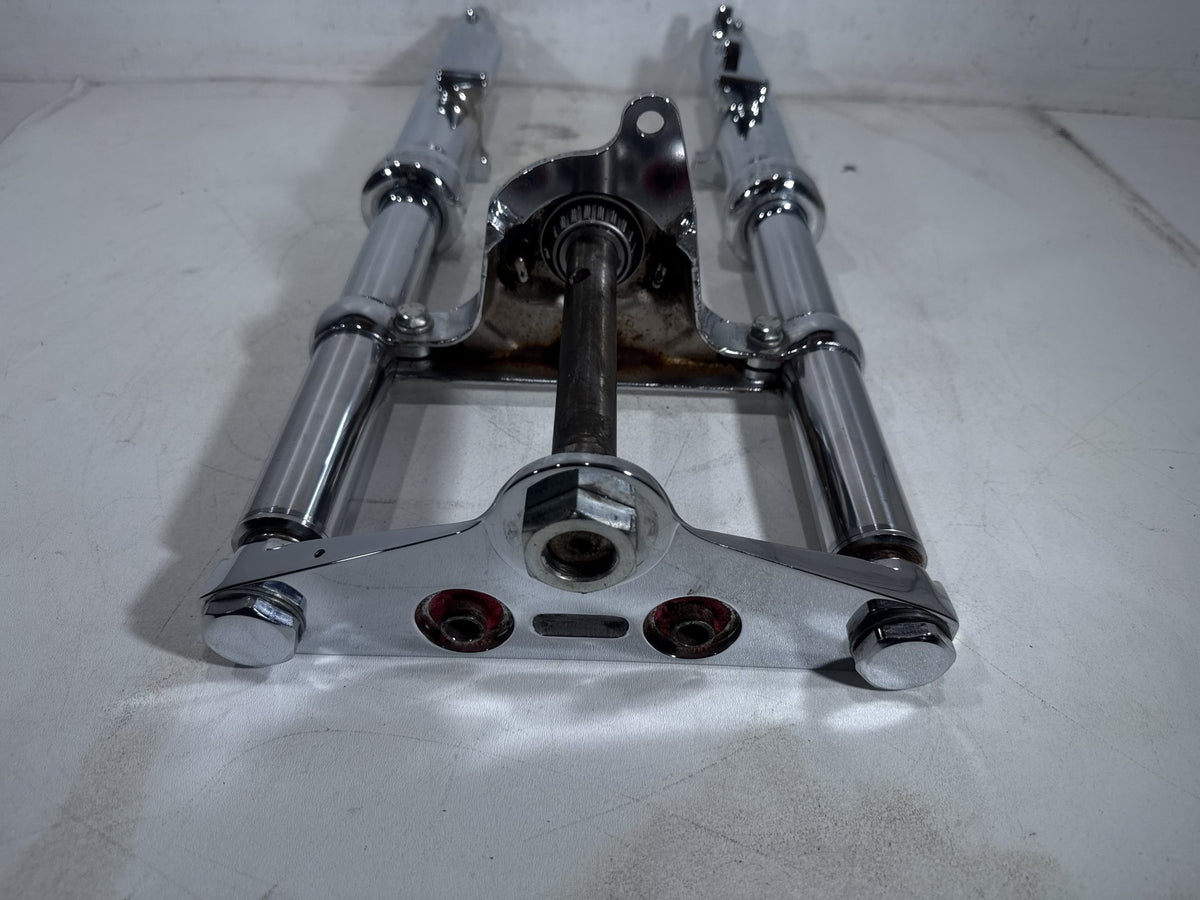 1994 Harley Softail Custom OEM Front Triple Tree Set & LH RH Fork Legs Sliders