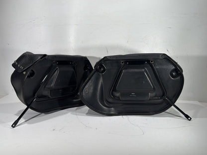 2004 Harley Softail FLSTC Heritage Classic OEM Rear Left Right Saddlebags Luggage Leather