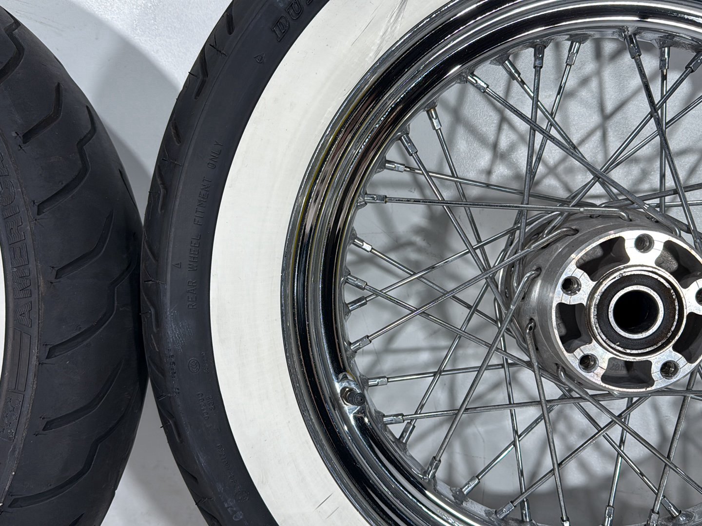 2008 Harley Softail Deluxe FLSTN OEM Front Rear Wheel Rim Tire Spoked