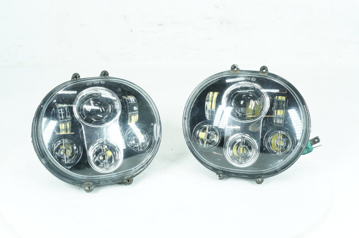 12 Harley Touring Road Glide Custom OEM Headlight Headlamp Head Lamps Light LED
