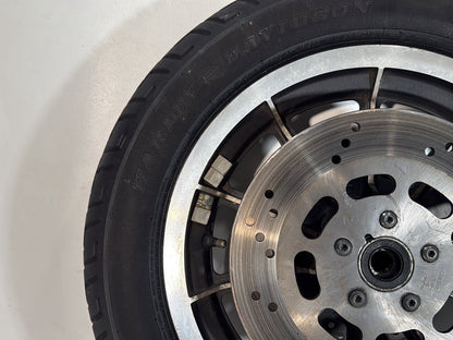 1984 - 1998 Harley-Davidson Touring Electra Glide Classic Front Wheel Rim Tire MT90B16 72H, Dunlop, 16"