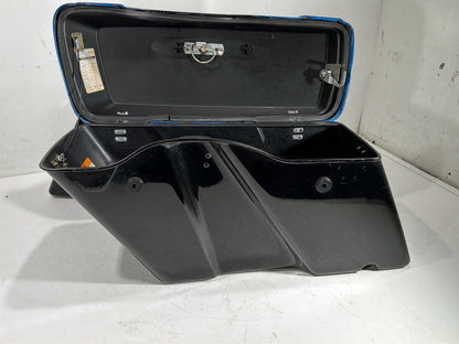 2009 Harley Road King Touring Police OEM Left Right Saddlebags Luggage NOKey