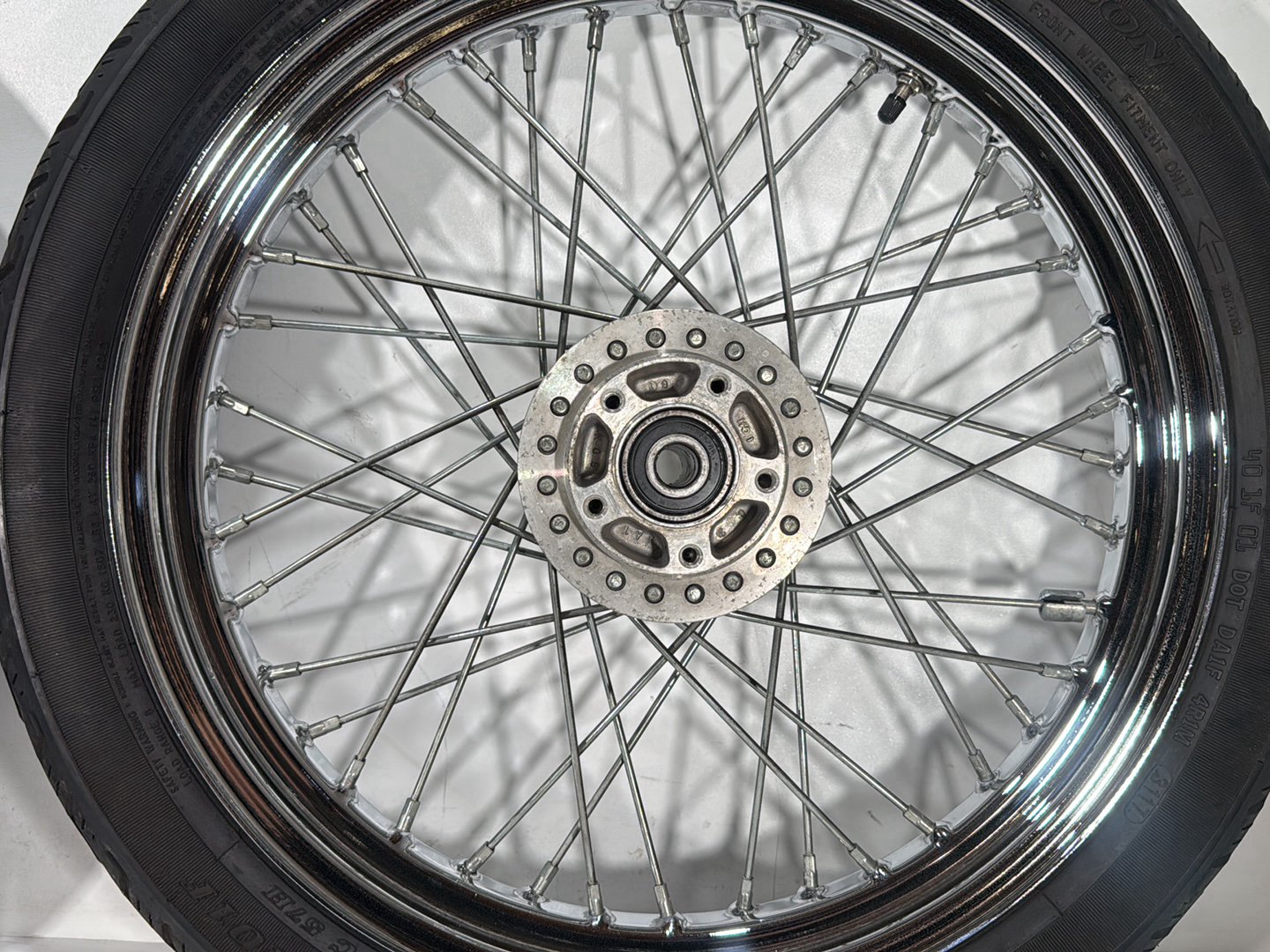 2001 Harley Sportster 883 Hugger XLH883 OEM Front Rear Wheel Rim Tire Spoked