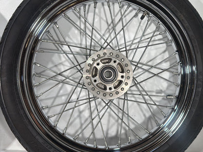 2001 Harley Sportster 883 Hugger XLH883 OEM Front Rear Wheel Rim Tire Spoked