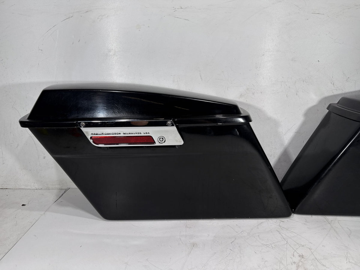 2002 Harley Electra Glide Touring FLHT OEM Left Right Saddlebags Luggage NOKey