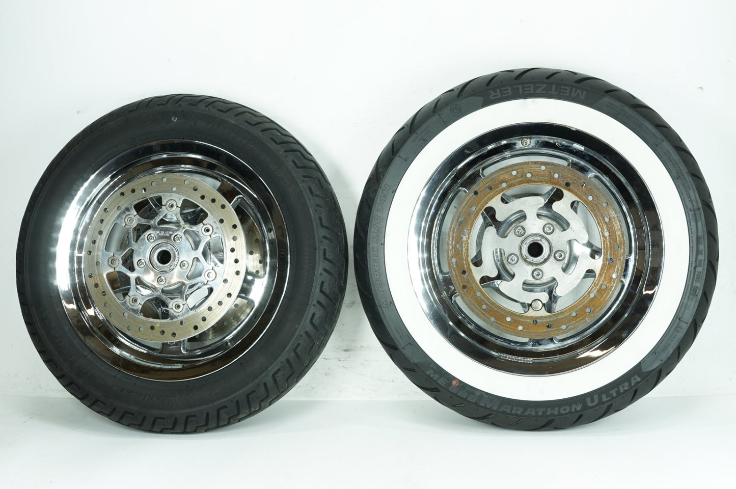 2007 - 2012 Harley-Davidson Touring Electra Glide Ultra Front & Rear Wheel Rim Tire 55035-11, 43332-04