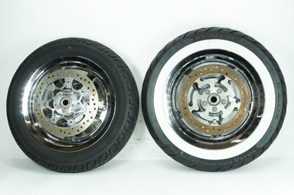 2007 - 2012 Harley-Davidson Touring Electra Glide Ultra Front & Rear Wheel Rim Tire 55035-11, 43332-04