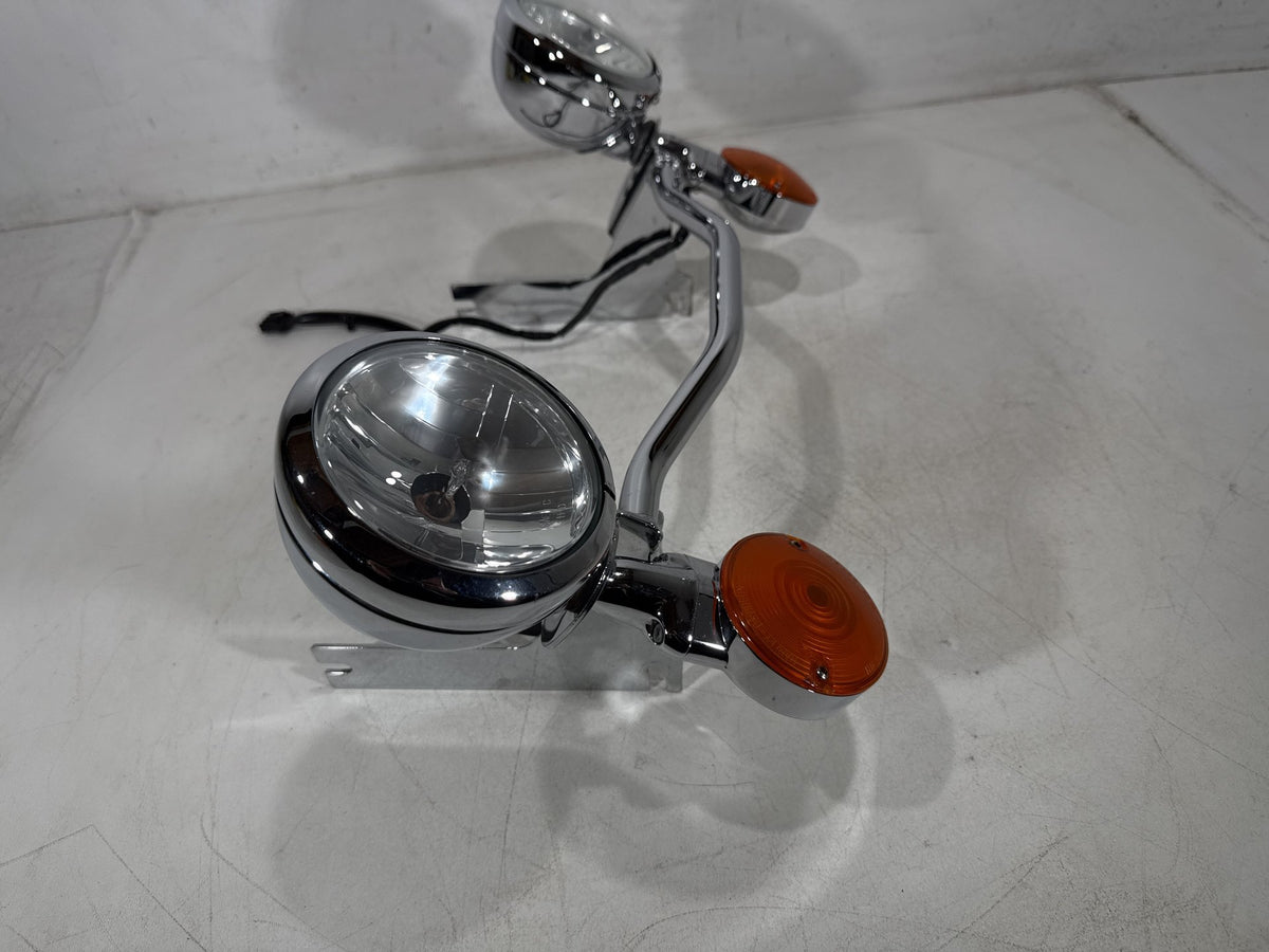 2002 Harley Electra Glide Touring OEM Front Turn Signal Indicators Aux Light Bar