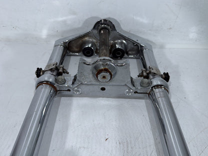 2000 Harley Dyna FXDWG Wide Glide OEM Front Triple Tree Set & LH RH Fork Legs Sliders
