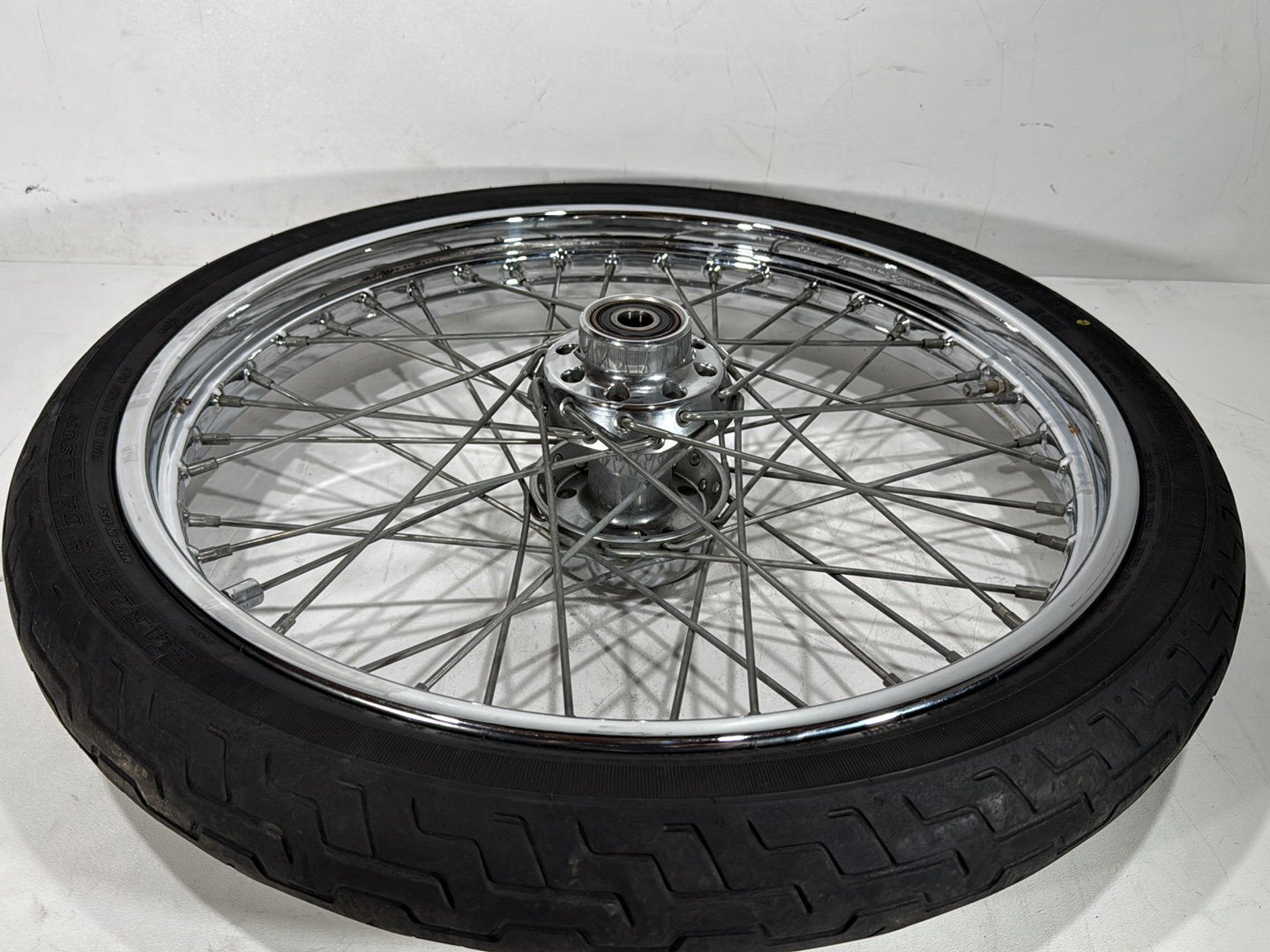 2000 Harley Dyna FXDWG Wide Glide OEM Front Wheel Rim Tire Spoked