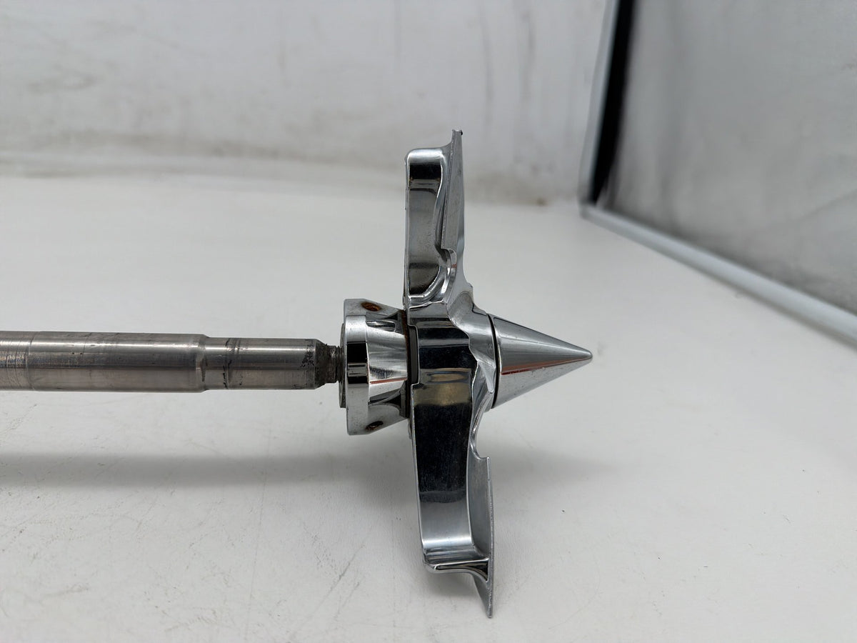 2001 Harley Softail Standard OEM Front Wheel Axle Bolt Shaft w/ Spearhead Caps