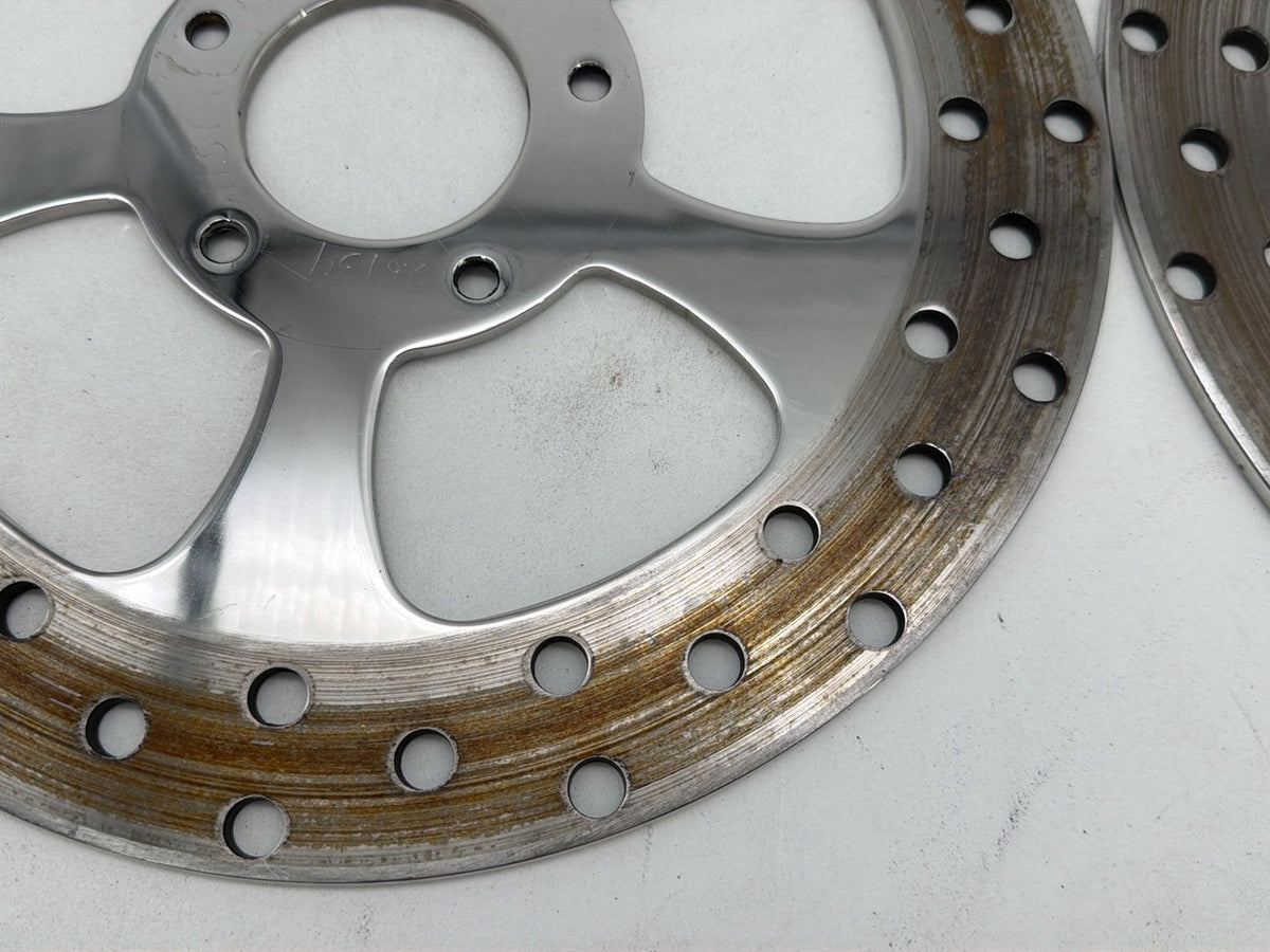 2007 Harley Street Glide Touring FLHX OEM Front Brake Rotors Disc Pair