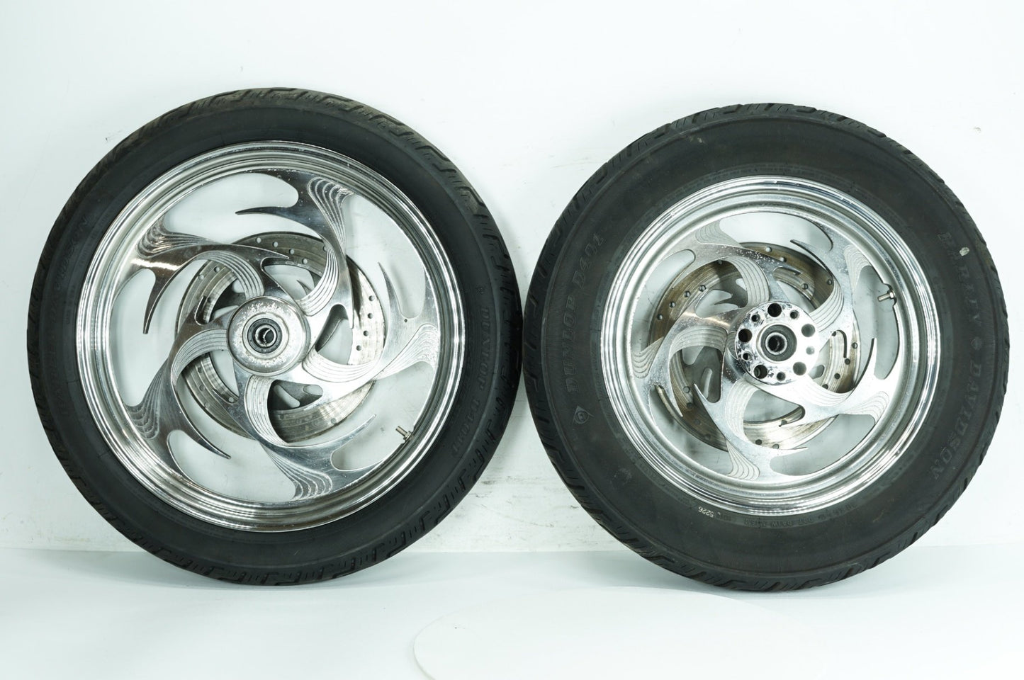 1986 - 2003 Harley-Davidson Sportster Hugger Front & Rear Wheel Rim Tire 43499-84