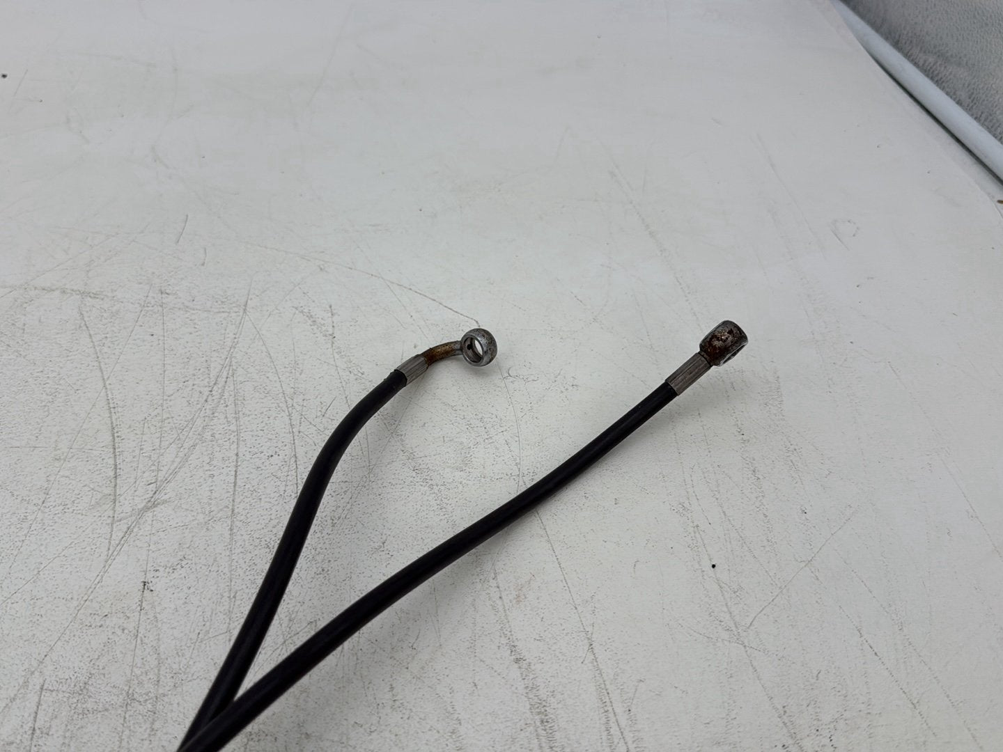 2011 Harley Softail FLSTFB Fat Boy OEM Front Brake Hose Line Pipe ABS 45555-11