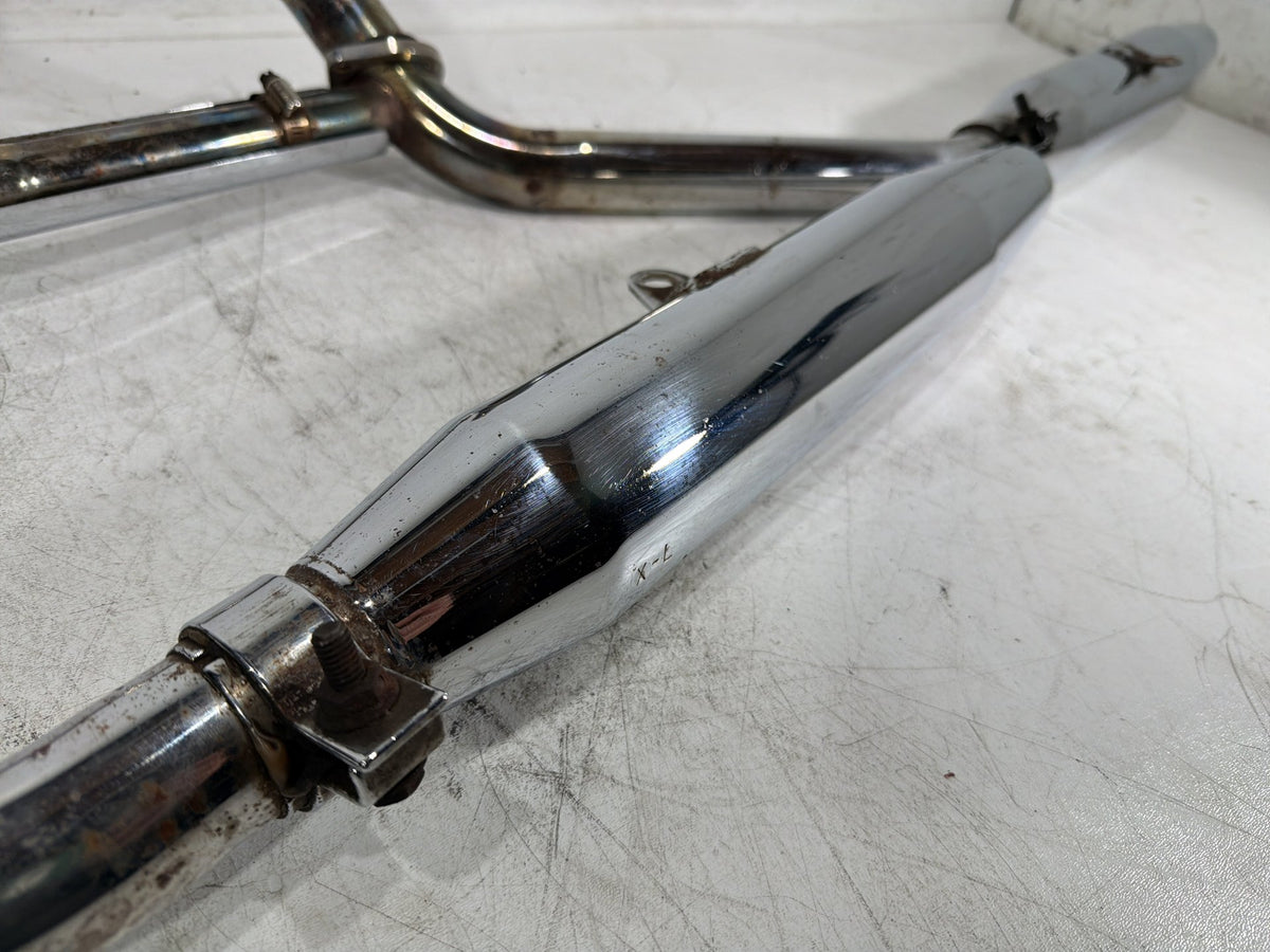 1991 Harley Sportster 883 Deluxe XLH883 OEM Exhaust Header Pipes Muffler
