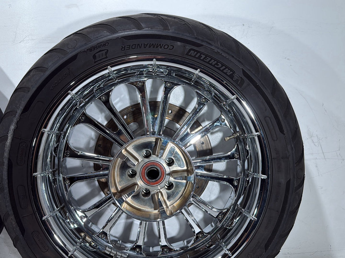 2009 Harley Road Glide Touring FLTR OEM Front & Rear Wheel Rim Tire