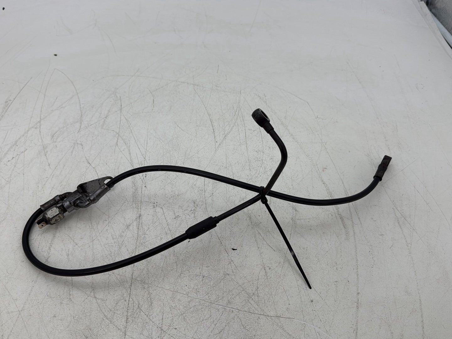 2011 Harley Softail FLSTFB Fat Boy OEM Rear Brake Hose Line Pipe ABS