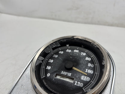 1997 Harley Softail Fat Boy Fuel Tank Dash Console Speedometer NOKey BROKEN 69K