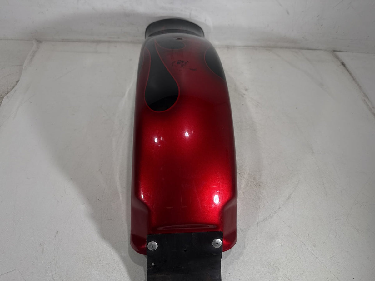 1994 Harley Softail Custom FXSTC OEM Rear Wheel Fender Panel Flames 59914-86A