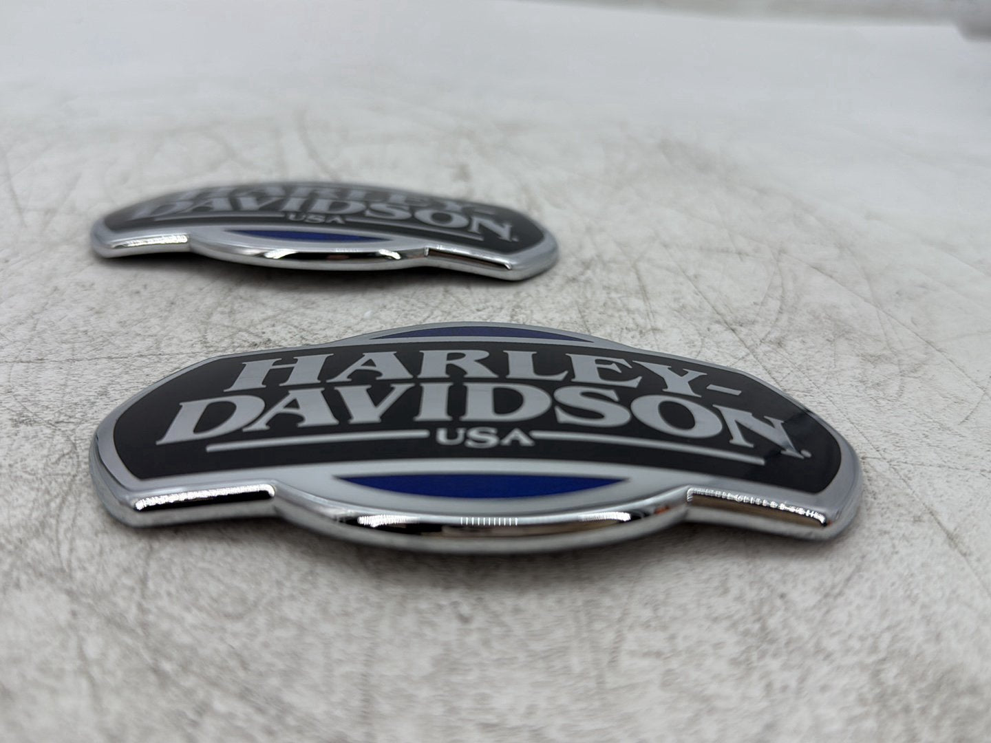 2013 Harley Electra Glide Touring Ultra FLHTCUI OEM Fuel Tank Badges Trim Logo Sticker