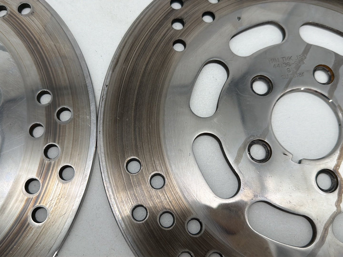 1990 Harley Electra Glide Touring Sport OEM Front Brake Rotors Disc Pair
