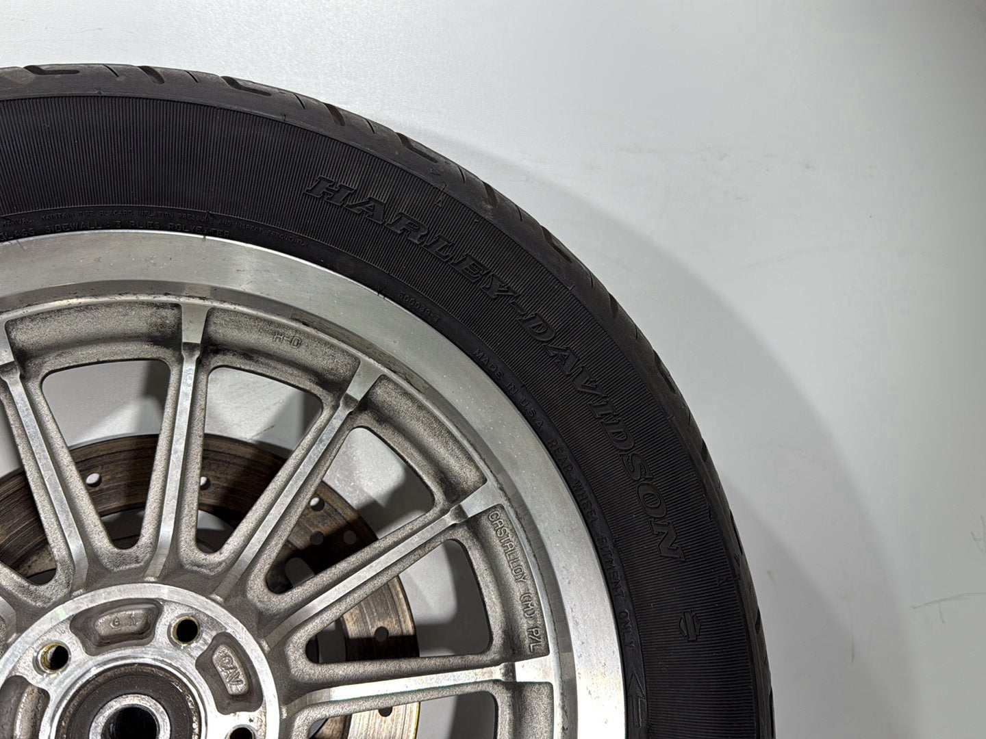 2002 Harley Dyna FXD Super Glide OEM Front & Rear Wheel Rim Tire