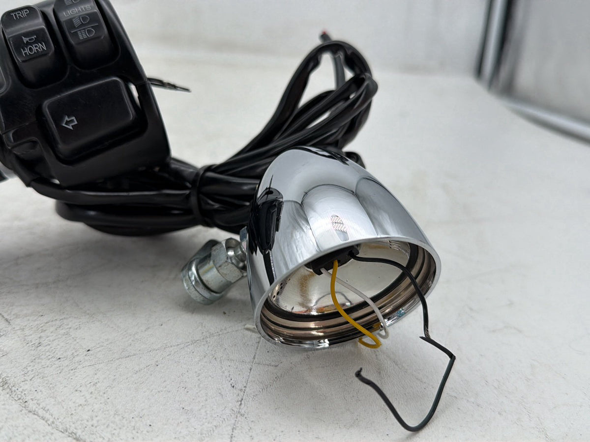 2014 Harley Dyna Low Rider Left Turn Signal Headlight Switches Controls SKULL