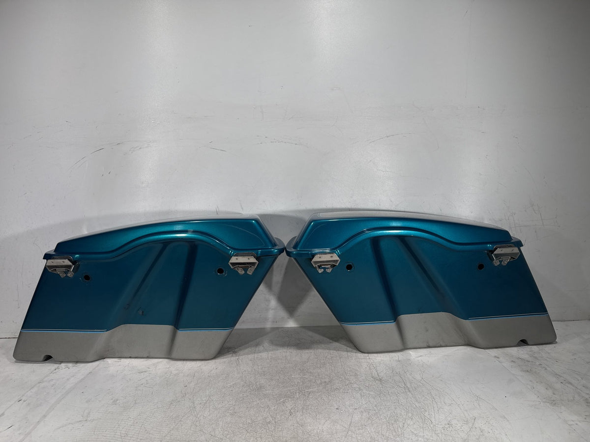 1995 Harley Electra Glide Touring FLHT OEM Left Right Saddlebags Luggage NOKey