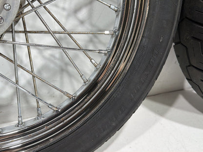 2005 Harley Sportster 1200 Roadster XL1200R OEM Front Rear Wheel Rim Tire Spoked