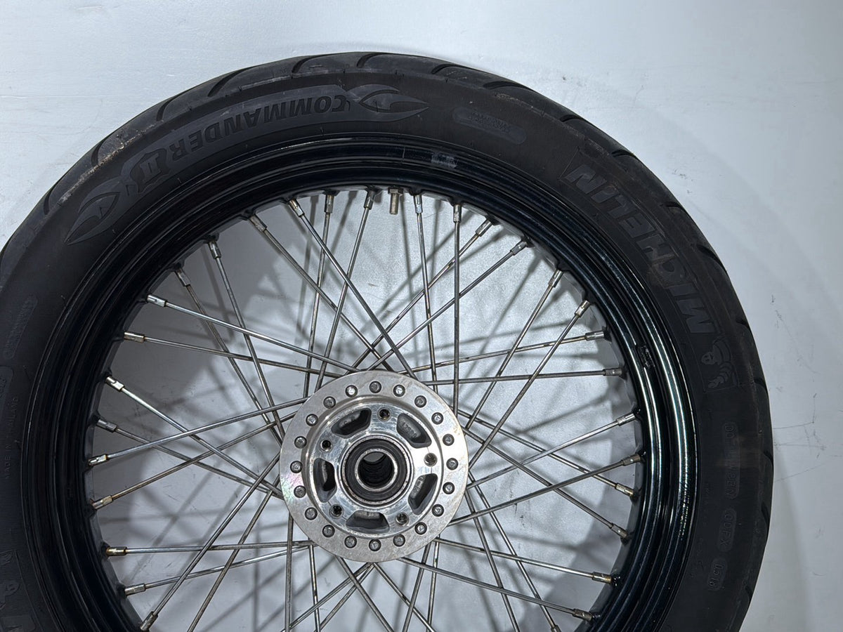2009 Harley Dyna Street Bob FXDB OEM Front Rear Wheel Rim Tire Spoked