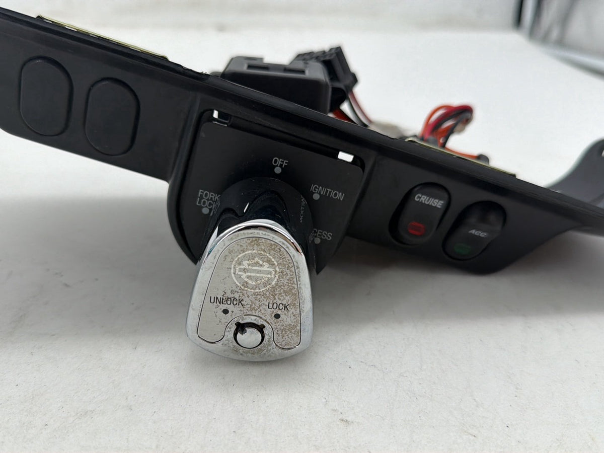 10 Harley Street Glide Touring FLHX OEM Dash Ignition Cap Switch Lockset NO Key
