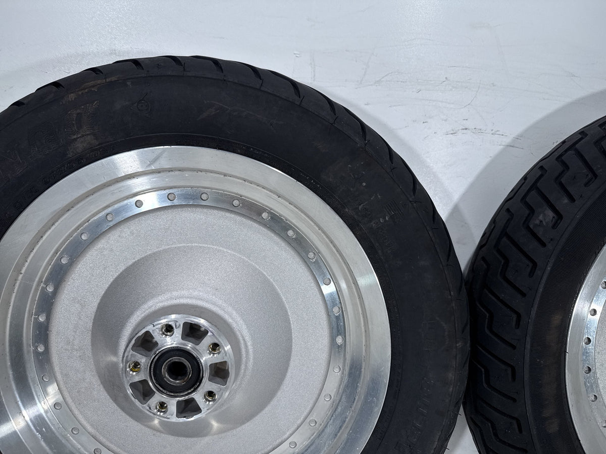 2002 Harley Heritage Softail Classic FLSTC OEM Front & Rear Wheel Rim Tire 16"