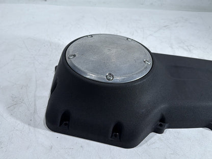 2008 Harley Dyna Fat Bob FXDF OEM Outer Primary Clutch Cover Black Wrinkle