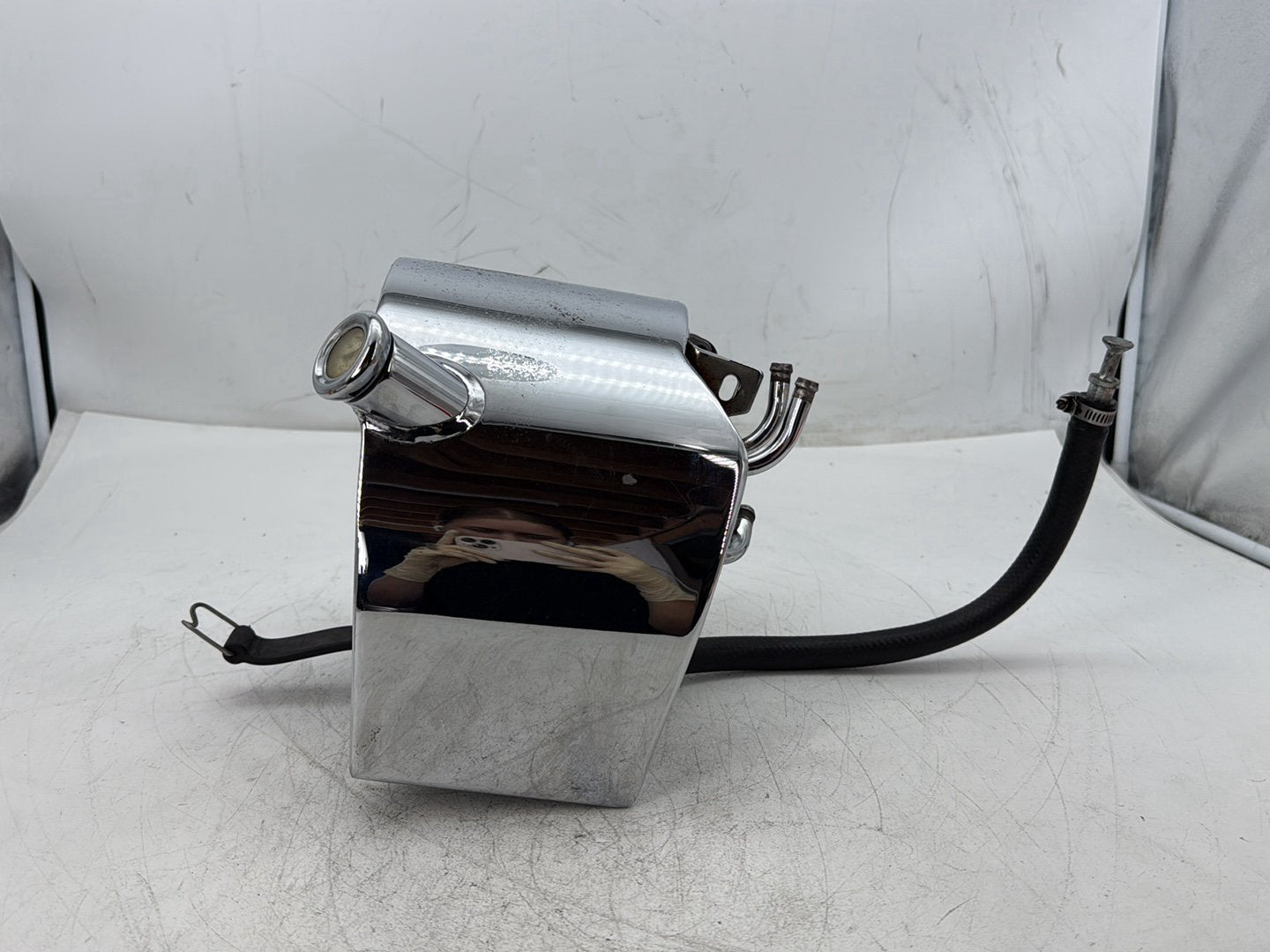 1998 Harley Softail Custom FXSTC OEM Oil Tank Reservoir Bottle Canister & Dipstick