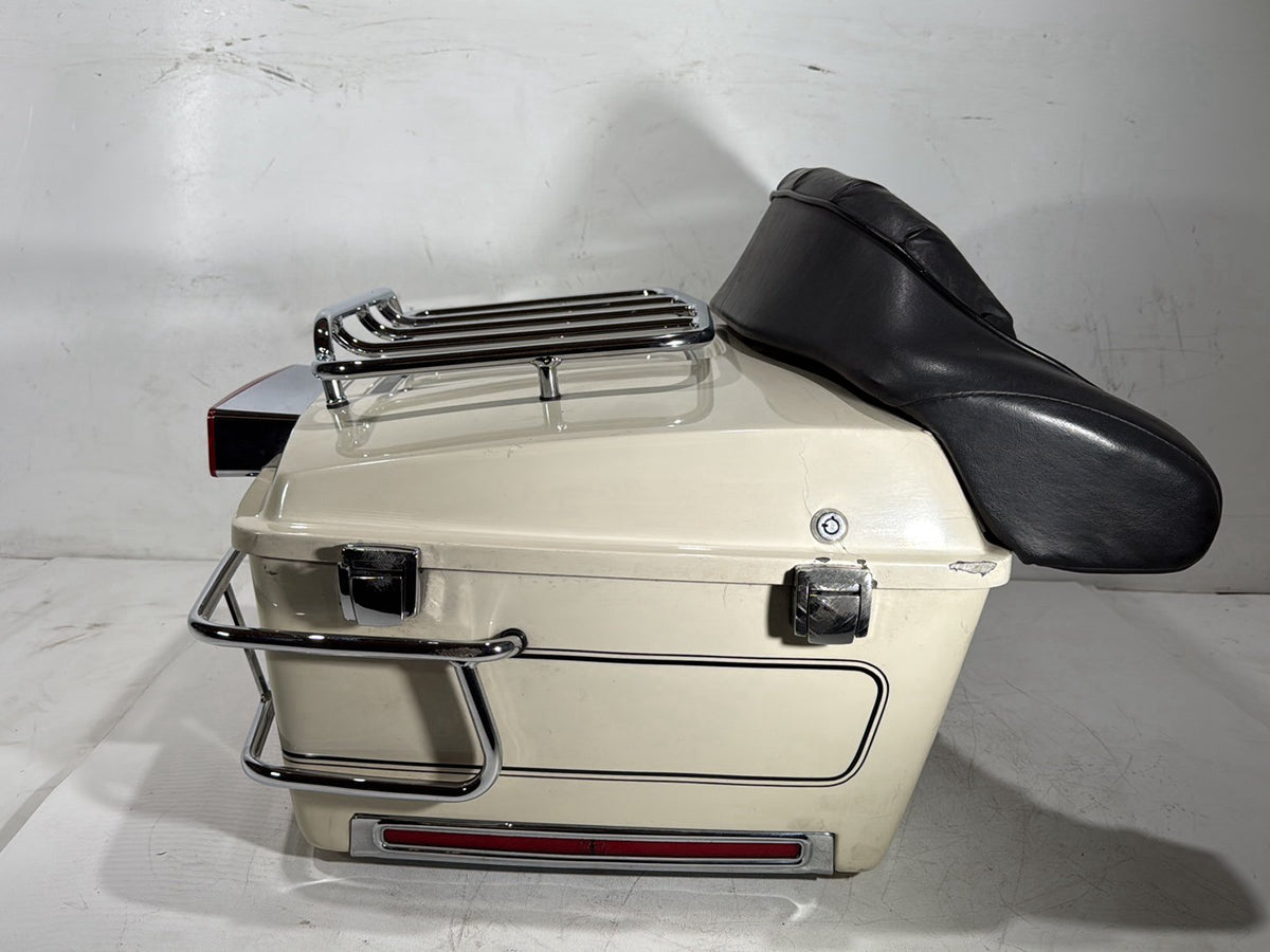 92 Harley Electra Glide Touring Classic OEM Pass Backrest Tour Pak Luggage NOKey