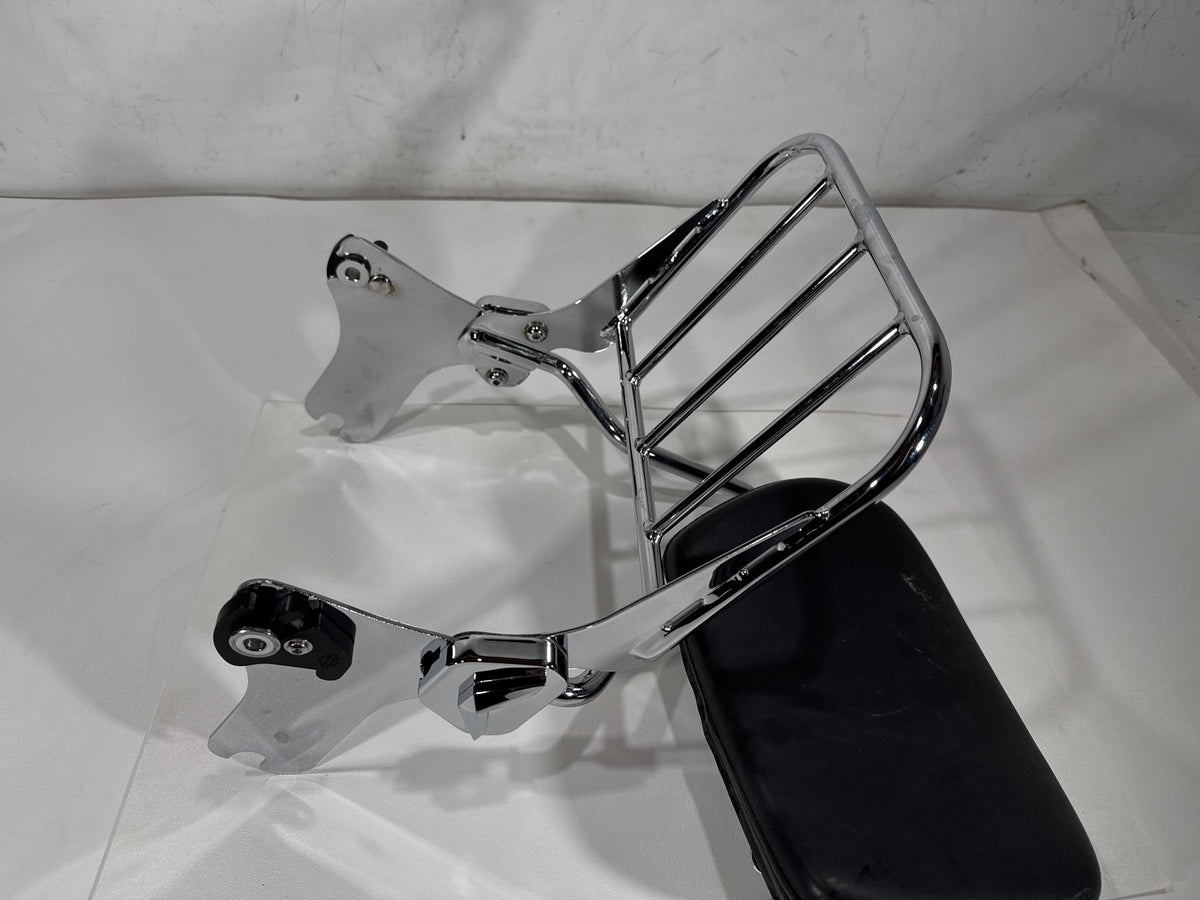 2004 Harley Road King Touring Classic OEM Rear Sissy Bar w/ Backrest Cushion Pad