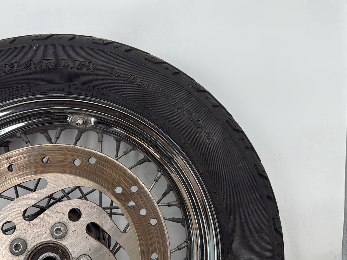 2000 Harley Softail FLSTC Heritage Classic OEM Rear Wheel Rim Tire Spoked