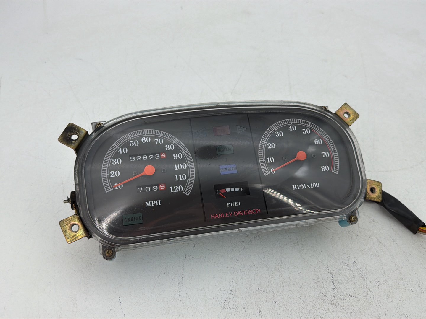 1984 - 1998 Harley-Davidson Touring Electra Glide Classic Speedo Tacho Speedometer Tachometer Gauges 67211-86A
