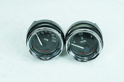 1984 - 1998 Harley-Davidson Touring Road Glide  Air Temperature & Fuel Petrol Gauges 75111-96C
