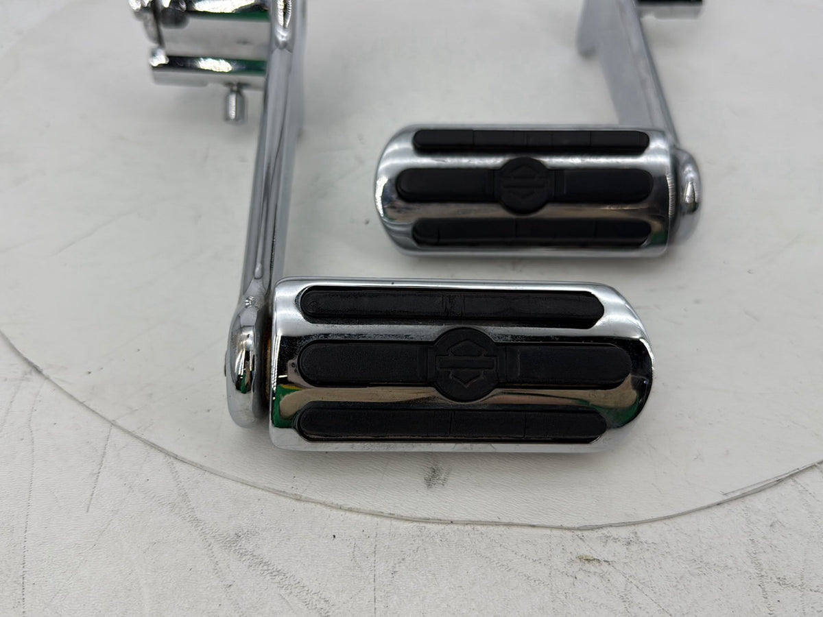 02 Harley Touring CVO Screamin Road King Passenger Left Right Foot Pegs Kuryakyn